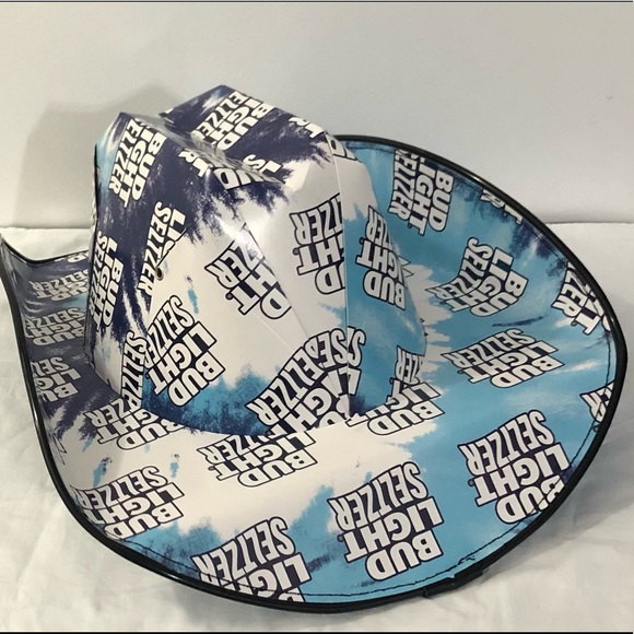 Bud Light Seltzer stacked cardboards Cowboys blue sky hat - Picture 2 of 4